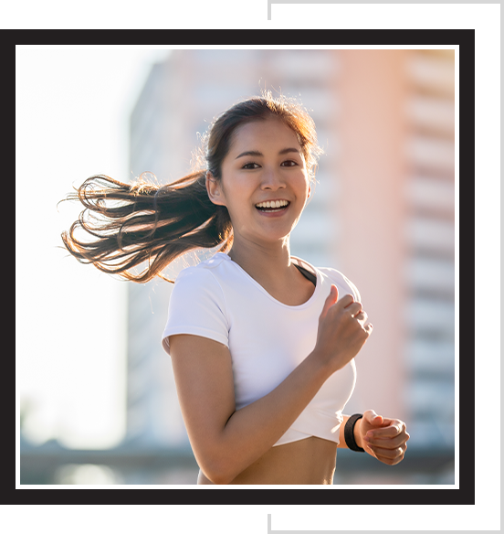 woman running